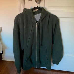 dark green brandy Melville christy hoodie